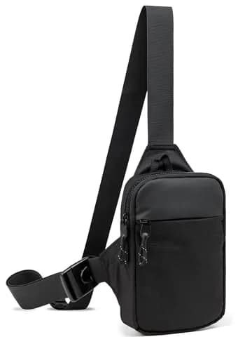 higouta Mini Sling Bag for Men Women, Small Crossbody Waterproof Shoulder Chest Bag 1L (0.035 Cu Ft) | Travel, Work, Sport thumbnail 1