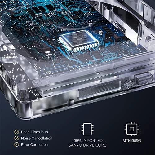 Ceihoit Mini HD DVD Player, All Region, 1080p Up-Convert, USB 2.0 | HDMI & RCA Included thumbnail 6