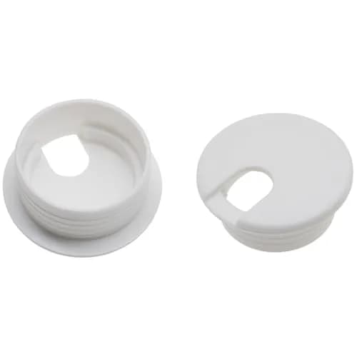 LBTODH White 2 Pcs ABS Plastic Desk Grommet 38mm (1.5 Inch) | Cable Management for Desks & Tables thumbnail 4