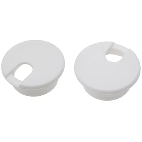 LBTODH White 2 Pcs ABS Plastic Desk Grommet 38mm (1.5 Inch) | Cable Management for Desks & Tables thumbnail 1