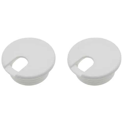 LBTODH White Desk Grommet 45mm (1-3/4 Inch) | Arrange Wires Through Computer Tables thumbnail 1