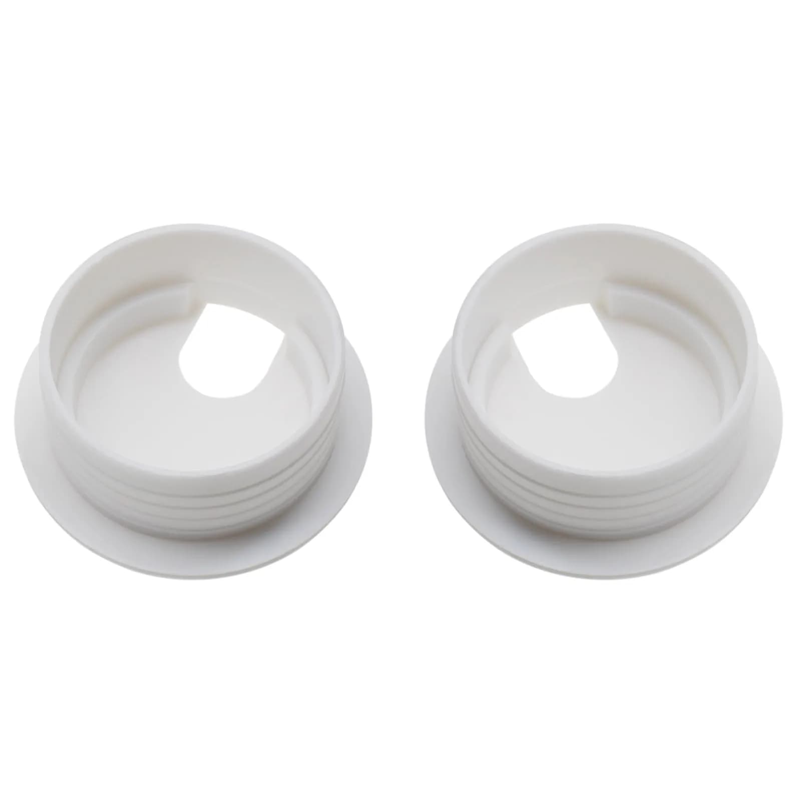 LBTODH White 1-3/4 Inch (45 mm) Desk Grommet - 2 Pcs Cable Management Hole Cover for Computer Tables - view 3