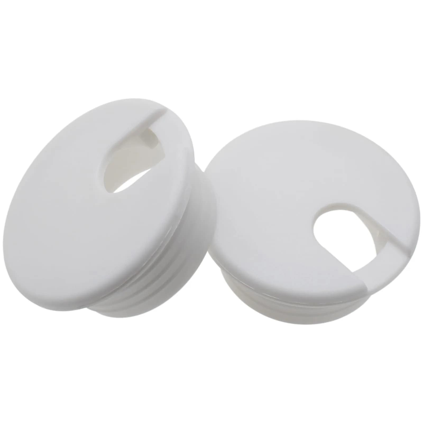 LBTODH White 1-3/4 Inch (45 mm) Desk Grommet - 2 Pcs Cable Management Hole Cover for Computer Tables - view 4