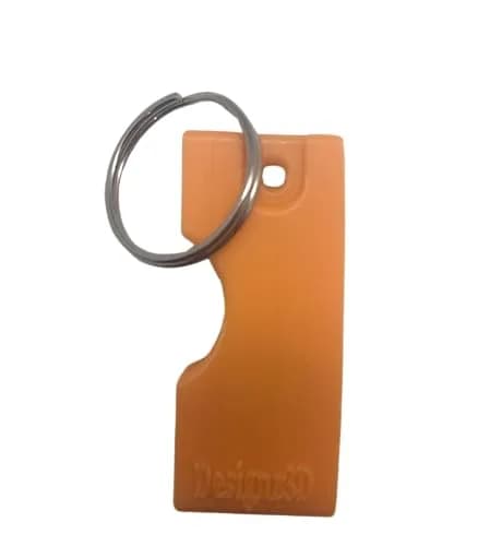 Designz3D Yubikey Protector Flip Case Keychain Holder Orange 5C NFC | Protects Yubikey from Damage thumbnail 3