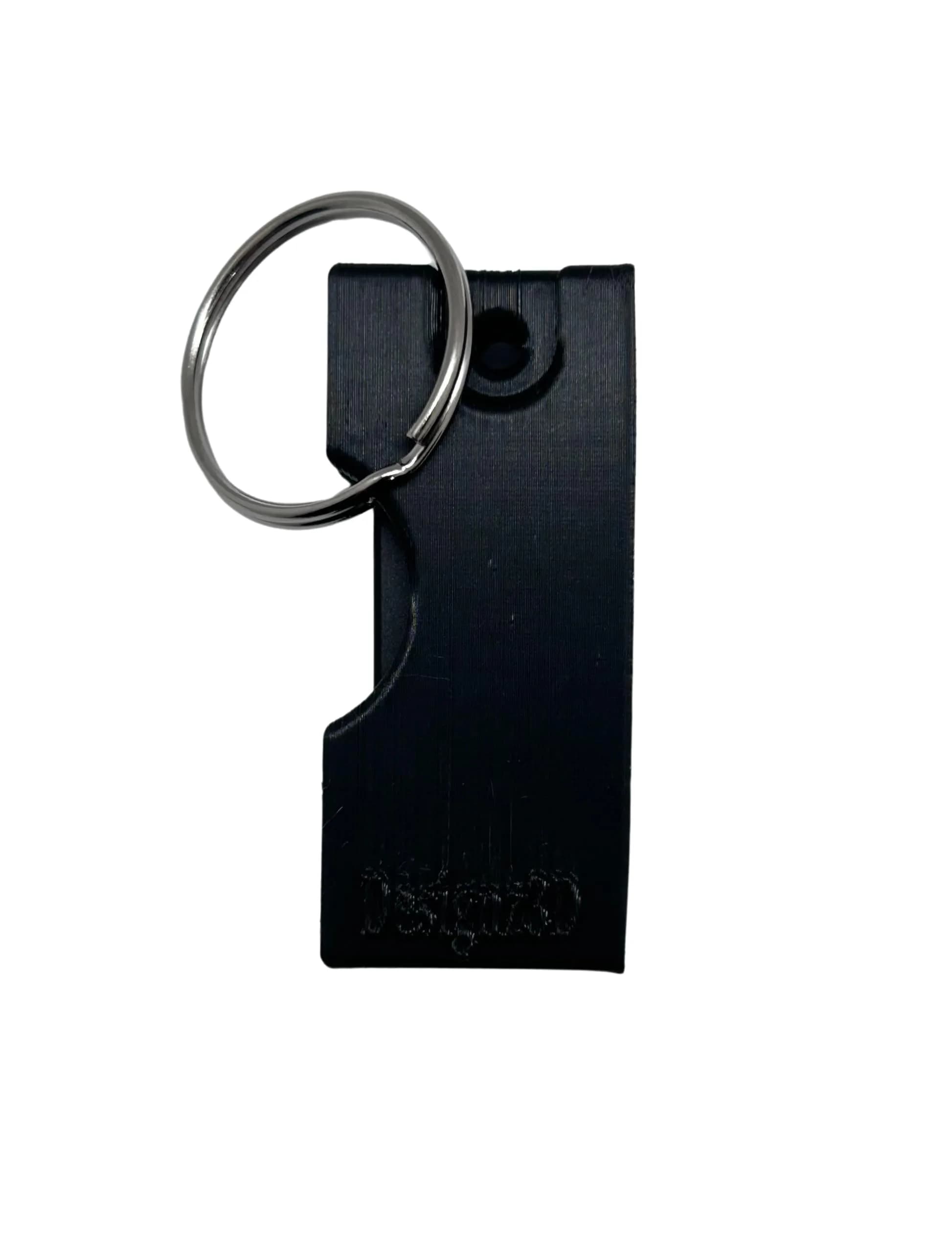 Designz3D Yubikey Protector Flip Case Keychain Holder for 5C NFC (Black) | 3D Printed, Water Resistant - view 6