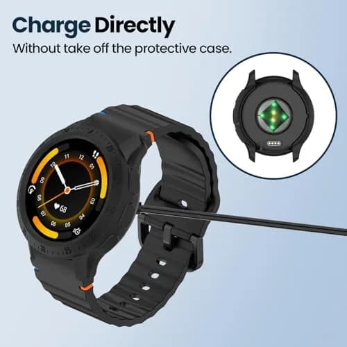 Chofit Rugged TPU Case for Garmin Venu 3 Smartwatch | Black&Black (2-Pack) thumbnail 4