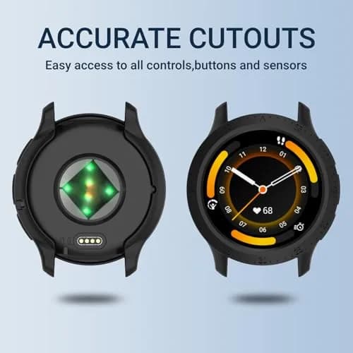 Chofit Rugged TPU Case for Garmin Venu 3 Smartwatch | Black&Black (2-Pack) thumbnail 3