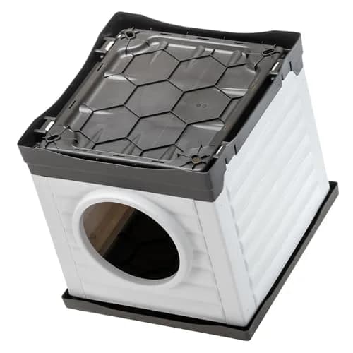 Ferplast PETVILLA 50 Small Dog & Cat Kennel | Eco-Friendly Recycled Plastic Pet Shelter thumbnail 4