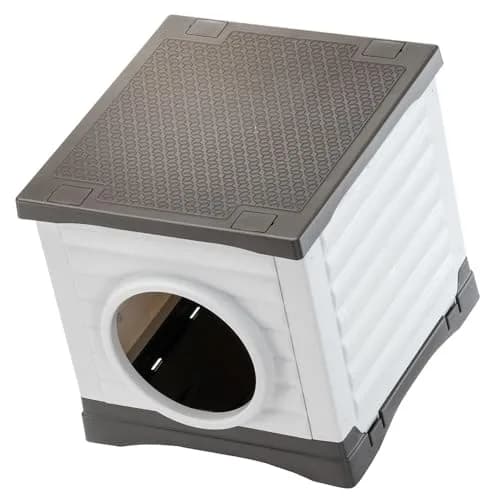 Ferplast PETVILLA 50 Small Dog & Cat Kennel | Eco-Friendly Recycled Plastic Pet Shelter thumbnail 3