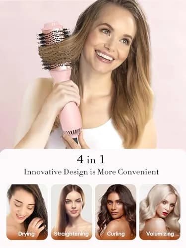 LANDOT One-Step Hair Blow Dryer Brush 1000W | 16.5cm (6.5 Inch) Oval Barrel thumbnail 3