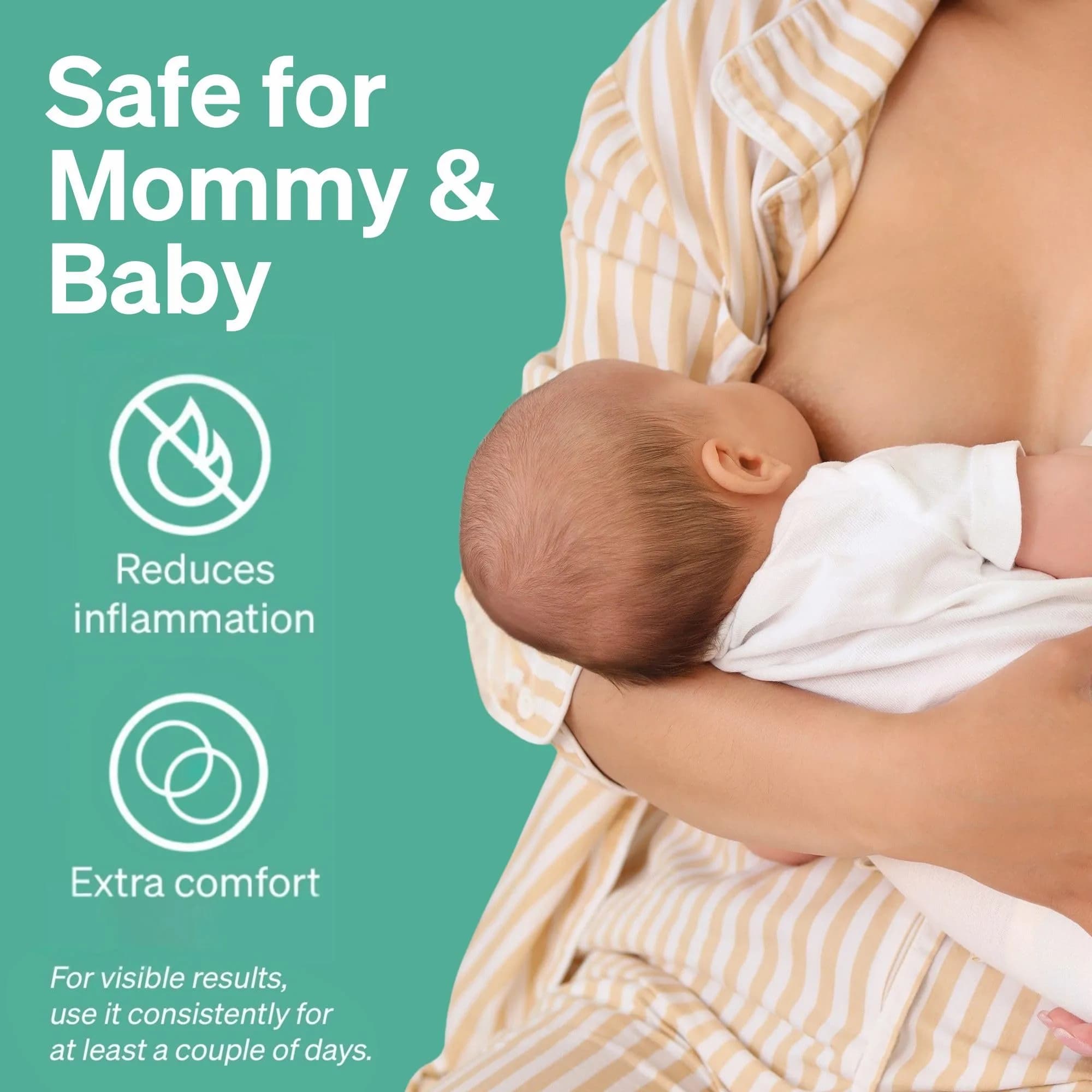 Love Noobs Silver Nursing Cups XL Size | Natural Nipple Pain Relief for Breastfeeding Newborns - view 2