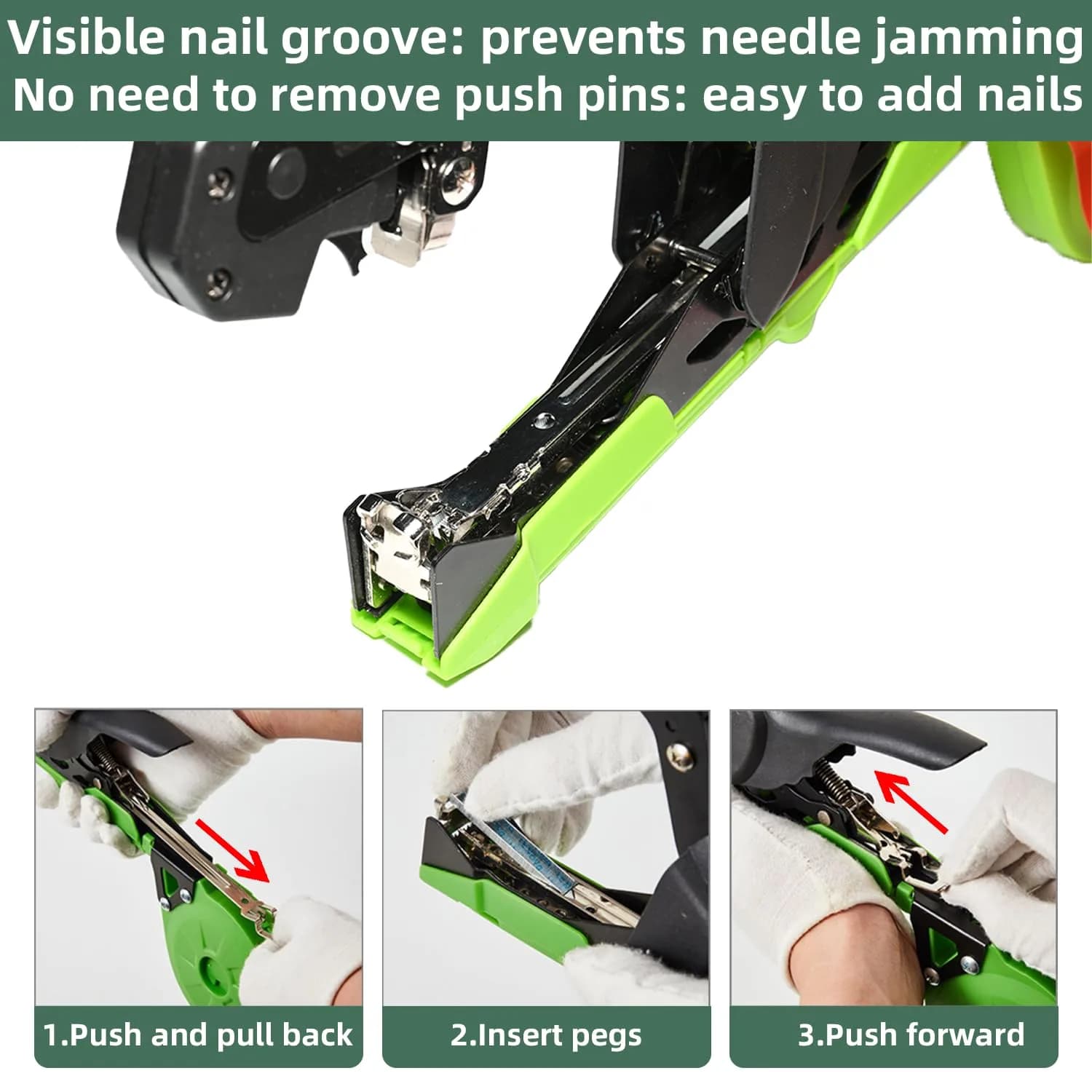 SUCA Green Plant Tying Machine with 20 Tape Rolls | 420g Lightweight Tool for Branches up to 45mm - view 5