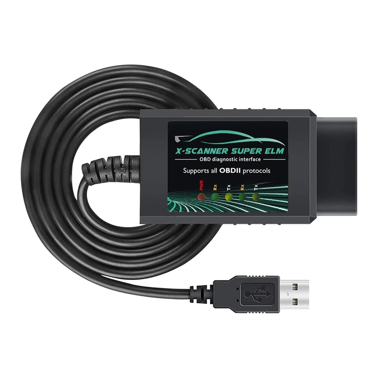 AMHTDOL ELM327 USB OBD2 Scanner with FT232RL 18F25K80 Chip | Read & Clear Engine Codes — ELM327 USB