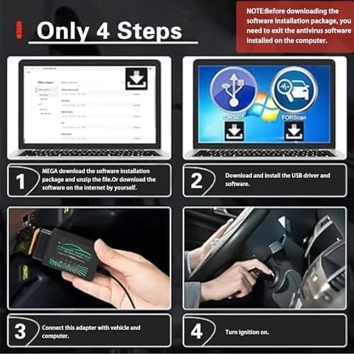 AMHTDOL ELM327 USB OBD2 Scanner with FT232RL 18F25K80 Chip | Read & Clear Engine Codes thumbnail 6
