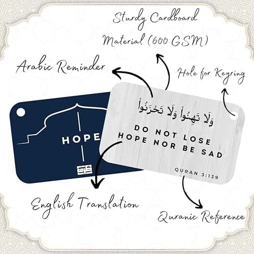 Zarf Limited Islamic Affirmations Cards (30 Daily Reminders) | Spiritual Quran Quotes, Durable 600gsm Paper, Portable Size thumbnail 4