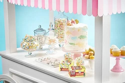 4YoreElves Candy Bracelets Individually Wrapped, Pack of 24 Pastel Candy Jewelry | Fun Retro Party Favors thumbnail 5