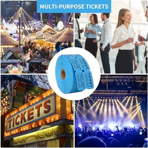 L LIKED Raffle Tickets Double Rolls 1000 Pairs Blue | Easy Separation & Clear Numbering for Events thumbnail 7