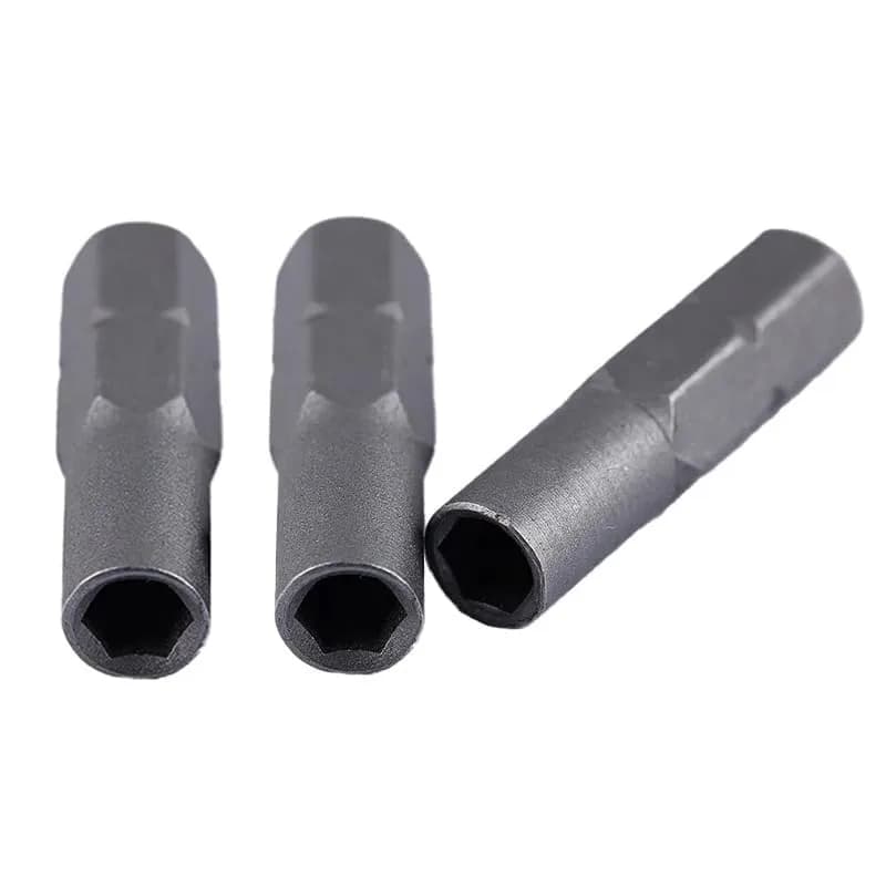 TorSor Screwdriver Bit Adapter Set 3 Pack | 6.35mm Hex Socket Micro Bits for Power Tools thumbnail 2
