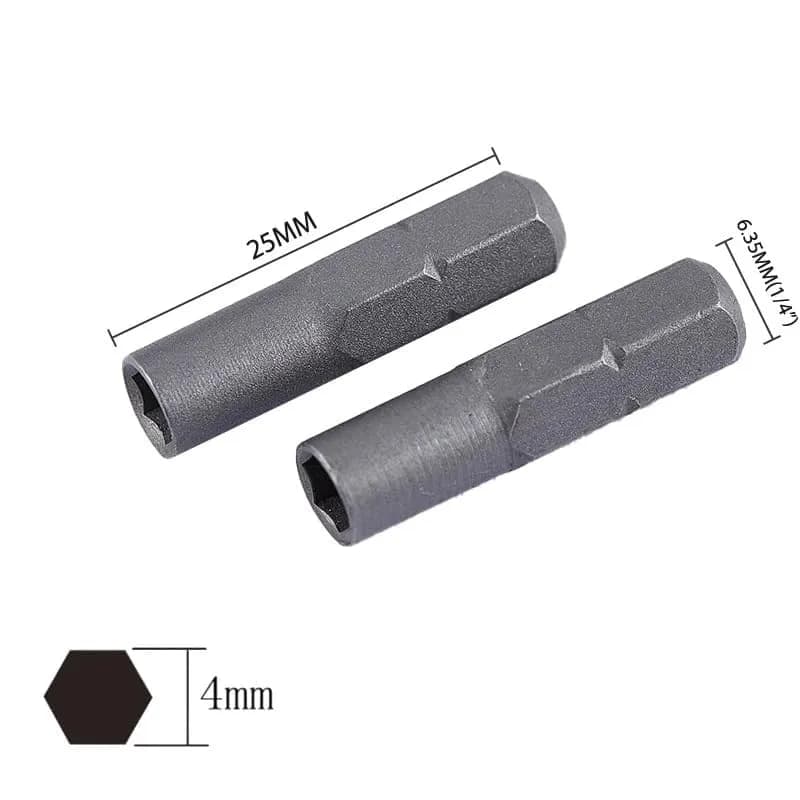 TorSor Screwdriver Bit Adapter Set 3 Pack | 6.35mm Hex Socket Micro Bits for Power Tools thumbnail 4