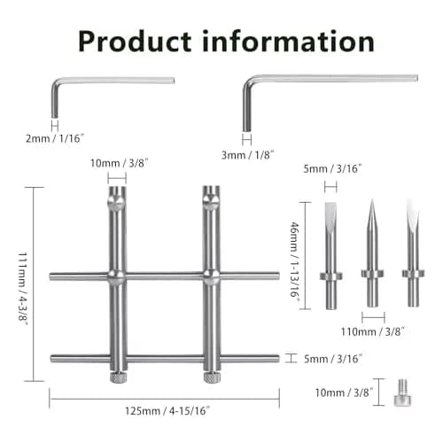 eTone Ultra Fine Camera Lens Spanner Wrench Tool | 10mm-100mm Adjustable Jaw Opening thumbnail 5