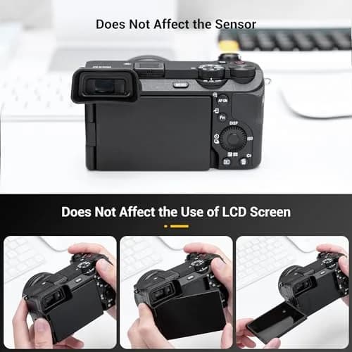 Kiorafoto Extended Eyecup for Sony A6700 Camera | Blocks Stray Light & Protects Viewfinder thumbnail 5