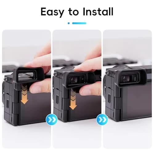 Kiorafoto Extended Eyecup for Sony A6700 Camera | Blocks Stray Light & Protects Viewfinder thumbnail 7