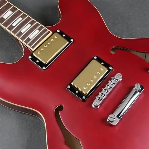 FLEOR Alnico 5 Guitar Humbucker Pickup Set Golden Neck+Bridge | 7-8k & 14-15k Ohms thumbnail 3