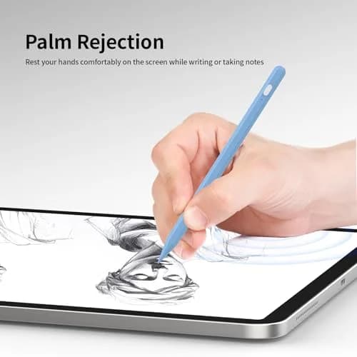 Tresoba Stylus Pencil for Apple iPad 2018-2026 | Palm Rejection & Fast Charge (165mm, Blue) thumbnail 6