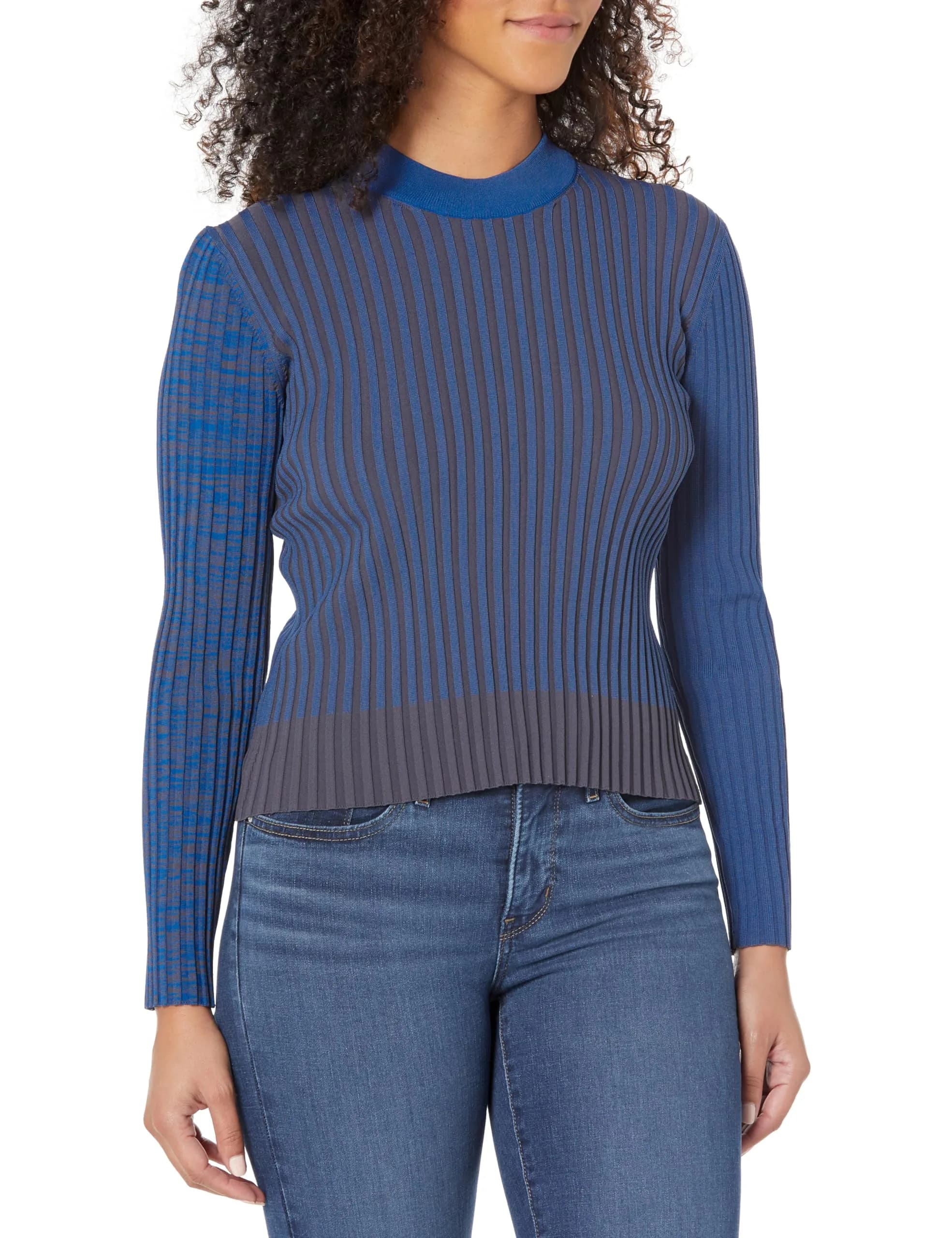 DREYDEN Sweater in India | High Neck Blue Knit | Classic Fit (20in)