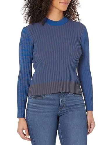 DREYDEN Sweater in India | High Neck Blue Knit | Classic Fit (20in) thumbnail 1