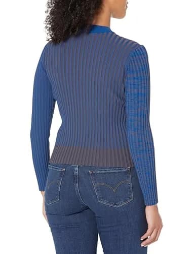 DREYDEN Sweater in India | High Neck Blue Knit | Classic Fit (20in) thumbnail 2