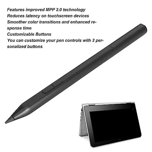 Dpofirs Rechargeable Pen for X360 Spectre X360 Envy X360 | 4096 Pressure Sensitivity, Aluminum, Magnetic Tip thumbnail 2