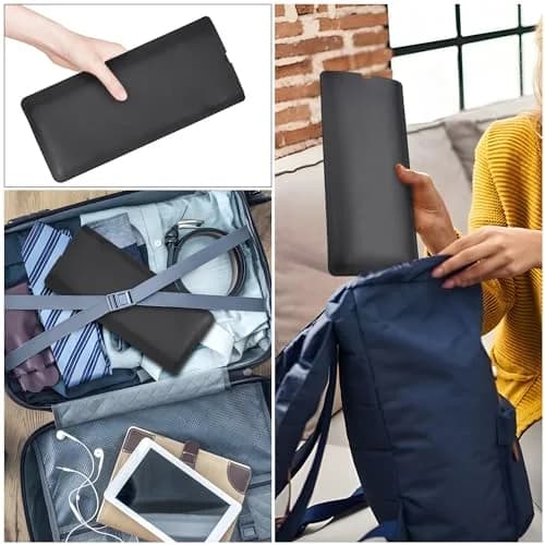 LEZE Protective Keyboard Sleeve Case for Logitech K380 & Pebble 2, Black | Travel-Ready PU Leather Bag thumbnail 6