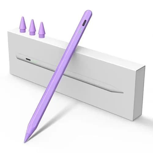 MEKO Stylus Pen for iPad 2018-2026 | Ultra-Fine Tip, Palm Rejection, Fast Charging (Purple) thumbnail 1