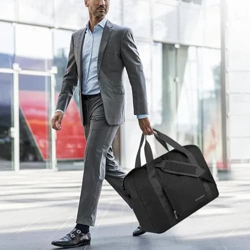 F.FETIVIN Personal Item Bag 17.7x12.6x6.3 | Foldable Travel Duffel for Women & Men, 25L thumbnail 3