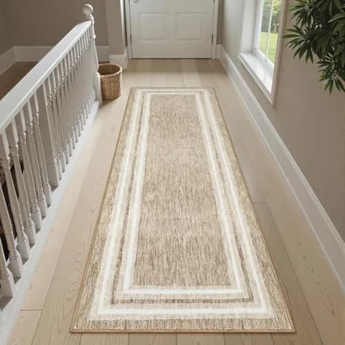 OJIA Modern Washable Runner Rug 61cm (2') x 183cm (6') | Non-Slip Printed Carpet for Hallway & Kitchen thumbnail 7