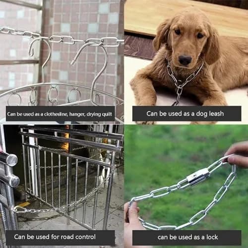 4every SUS304 Stainless Steel Chain 3mm x 3m (0.12" x 9.8ft) | Light Duty Utility Chain for Home & Outdoor Use thumbnail 5