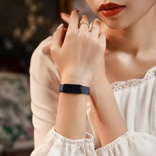 Meliya Fitbit Inspire 3 Wristband Midnight | Soft Silicone Sport Strap (130-205mm) thumbnail 5
