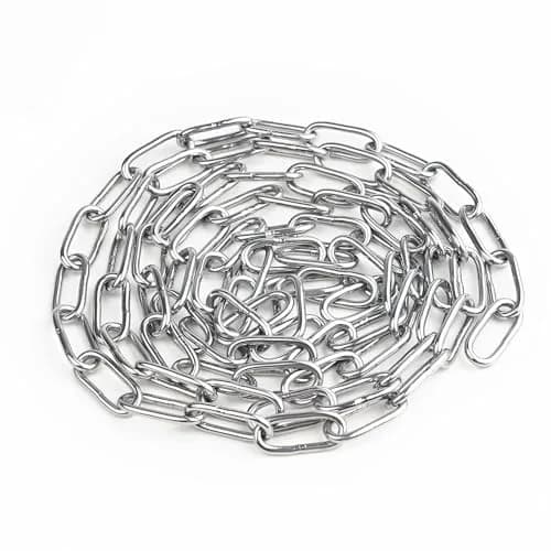 4every SUS304 Stainless Steel Chain 3m (0.1 inches / 2.5mm) | Light Duty Utility Chain for Home & Outdoor Use thumbnail 1