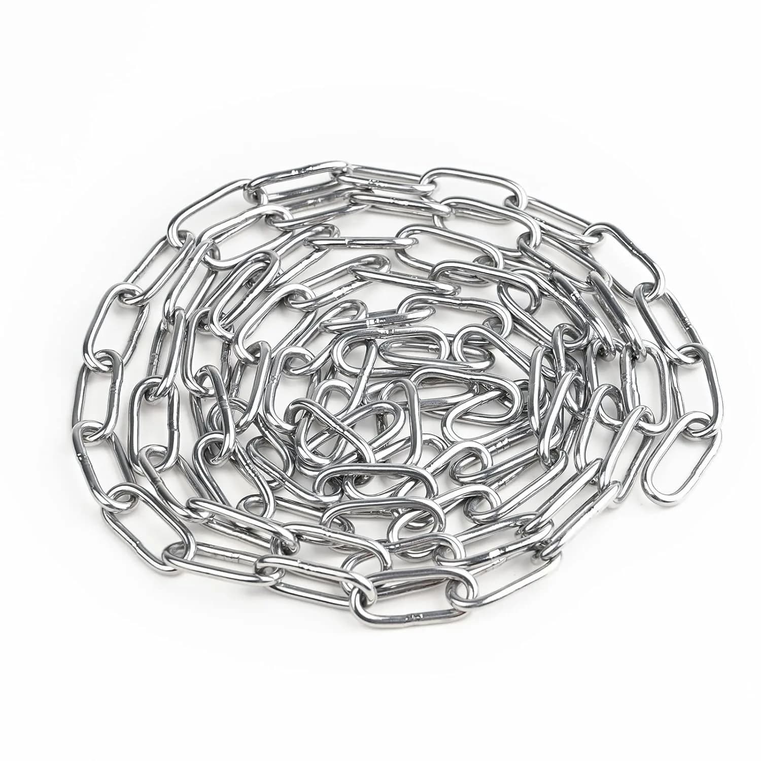 4every SUS304 Stainless Steel Chain 2mm x 3m (0.08" x 9.8ft) | Light Duty Utility Chain for Home & Outdoor Use — 2.5mm*3m