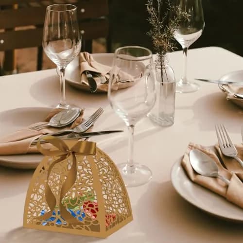 GLOBLELAND Flower Candy Box Cutting Dies Set | 8.4cm x 6.7cm & 7.7cm x 7.7cm thumbnail 3