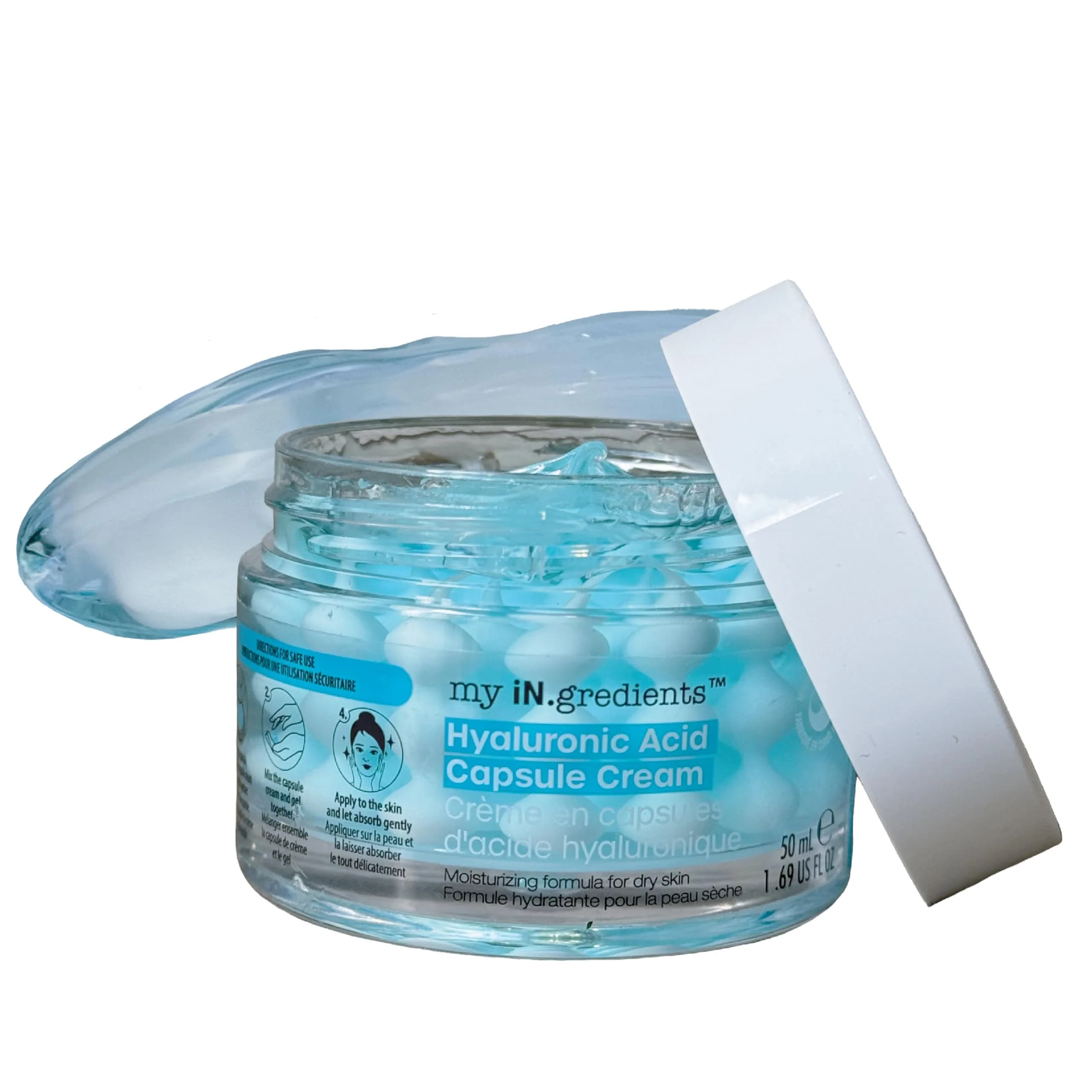 masque BAR Hydrating Capsule Cream Face Moisturizer 50ml | Hyaluronic Acid & Niacinamide for Dry & Sensitive Skin