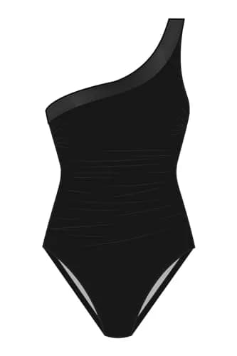 MagicSuit Women's Moto Chic Lita One Piece Swimsuit, Black, 14 | Slimming, Supportive & Stylish thumbnail 4