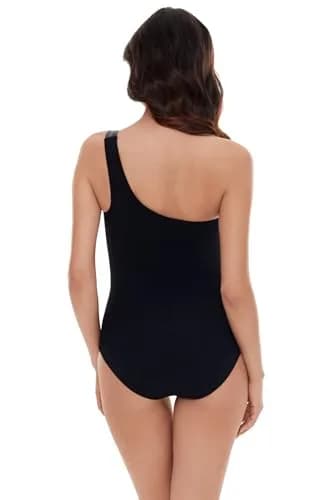 MagicSuit Women's Moto Chic Lita One Piece Swimsuit, Black, 14 | Slimming, Supportive & Stylish thumbnail 2