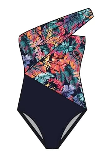 MagicSuit Belize Goddess Underwire One Piece Swimsuit Navy/Multi 16 | Slimming, Support & Convertible Design thumbnail 4