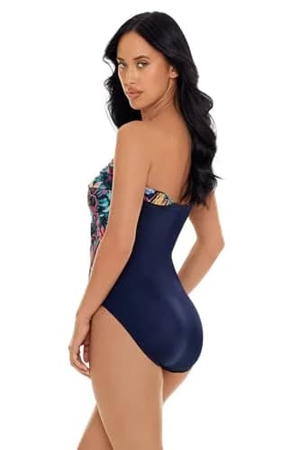 MagicSuit Belize Goddess Underwire One Piece Swimsuit Navy/Multi 16 | Slimming, Support & Convertible Design thumbnail 2