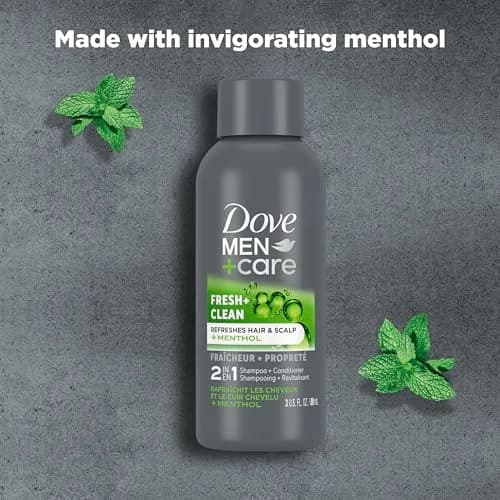 Dove Men+Care Fortifying 2-in-1 Shampoo and Conditioner for Normal to Oily Hair, 3 oz (Pack of 12) | Strengthens Thinning Hair thumbnail 4