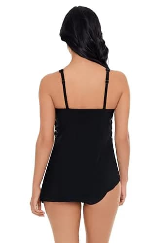 MagicSuit Women's Hoops Gabriella Underwire Tankini Top Separate, Black, 14 | Adjustable Support & Versatile Hem thumbnail 3