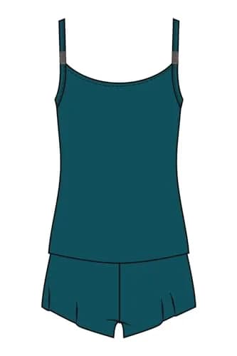 MagicSuit Women's Solid Mila Romper Swimsuit 14 | Slimming, Soft Cup, Peacock thumbnail 4