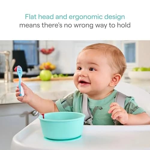 Munchkin Gentle Dip Baby Spoons Self Feeding 3 Pack | Baby-Led Weaning Support thumbnail 3